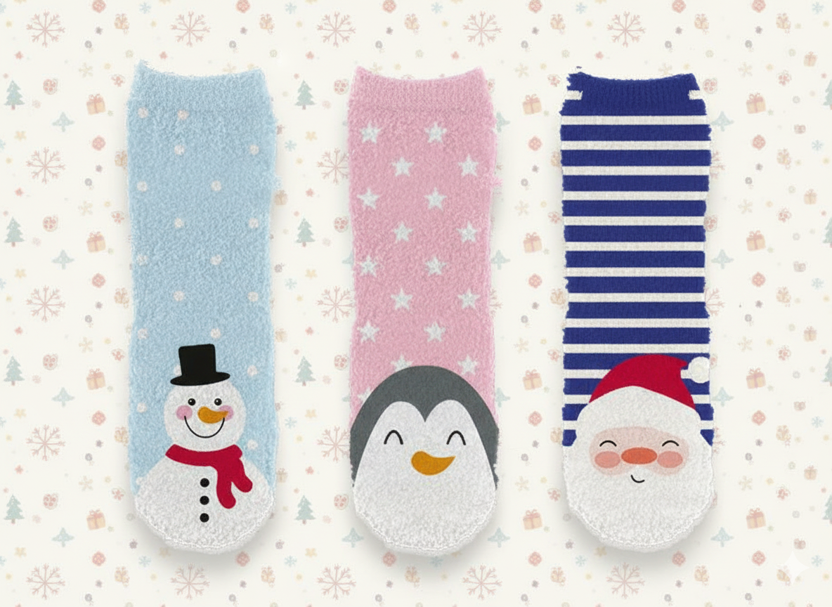 Super Soft Baby Winter Socks - Festive Holiday Collection